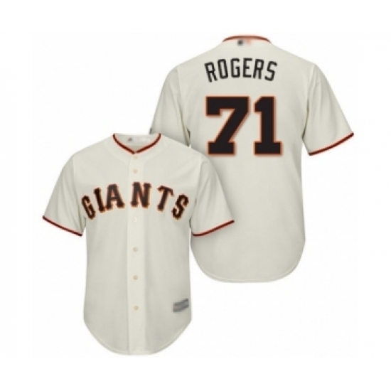 Youth San Francisco Giants #71 Tyler Rogers Authentic Cream Home Cool Base Baseball Player Jersey Youth San Francisco Giants #71 Tyler Rogers Authentic Cream Home Cool Base Baseball Player Jersey