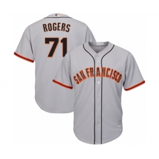 Youth San Francisco Giants #71 Tyler Rogers Authentic Grey Road Cool Base Baseball Player Jersey Youth San Francisco Giants #71 Tyler Rogers Authentic Grey Road Cool Base Baseball Player Jersey