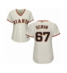 Women's San Francisco Giants #67 Sam Selman Authentic Cream Home Cool Base Baseball Player Jersey Women's San Francisco Giants #67 Sam Selman Authentic Cream Home Cool Base Baseball Player Jersey