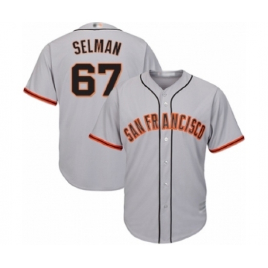 Youth San Francisco Giants #67 Sam Selman Authentic Grey Road Cool Base Baseball Player Jersey Youth San Francisco Giants #67 Sam Selman Authentic Grey Road Cool Base Baseball Player Jersey