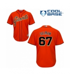 Youth San Francisco Giants #67 Sam Selman Authentic Orange Alternate Cool Base Baseball Player Jersey Youth San Francisco Giants #67 Sam Selman Authentic Orange Alternate Cool Base Baseball Player Jersey