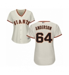 Women's San Francisco Giants #64 Shaun Anderson Authentic Cream Home Cool Base Baseball Player Jersey Women's San Francisco Giants #64 Shaun Anderson Authentic Cream Home Cool Base Baseball Player Jersey