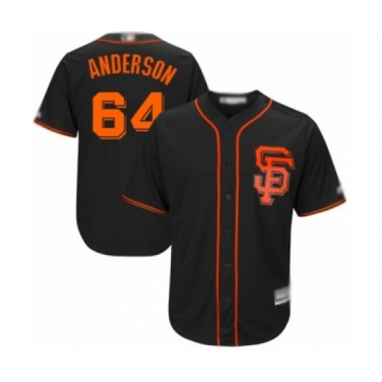 Youth San Francisco Giants #64 Shaun Anderson Authentic Black Alternate Cool Base Baseball Player Jersey Youth San Francisco Giants #64 Shaun Anderson Authentic Black Alternate Cool Base Baseball Player Jersey