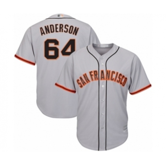 Youth San Francisco Giants #64 Shaun Anderson Authentic Grey Road Cool Base Baseball Player Jersey Youth San Francisco Giants #64 Shaun Anderson Authentic Grey Road Cool Base Baseball Player Jersey