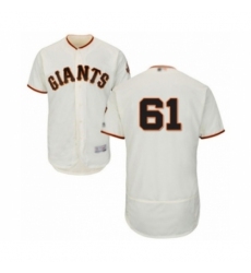 Men's San Francisco Giants #61 Burch Smith Cream Home Flex Base Authentic Collection Baseball Player Jersey Men's San Francisco Giants #61 Burch Smith Cream Home Flex Base Authentic Collection Baseball Player Jersey