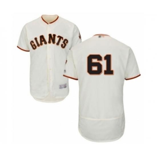 Men's San Francisco Giants #61 Burch Smith Cream Home Flex Base Authentic Collection Baseball Player Jersey Men's San Francisco Giants #61 Burch Smith Cream Home Flex Base Authentic Collection Baseball Player Jersey