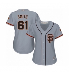 Women's San Francisco Giants #61 Burch Smith Authentic Grey Road 2 Cool Base Baseball Player Jersey Women's San Francisco Giants #61 Burch Smith Authentic Grey Road 2 Cool Base Baseball Player Jersey