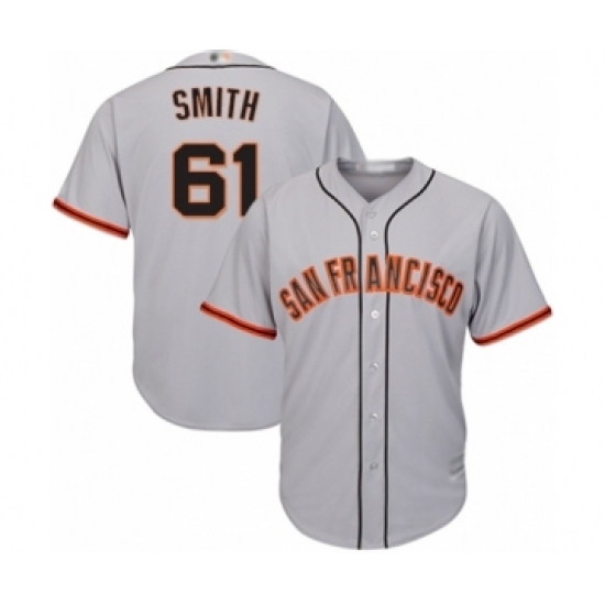 Youth San Francisco Giants #61 Burch Smith Authentic Grey Road Cool Base Baseball Player Jersey Youth San Francisco Giants #61 Burch Smith Authentic Grey Road Cool Base Baseball Player Jersey