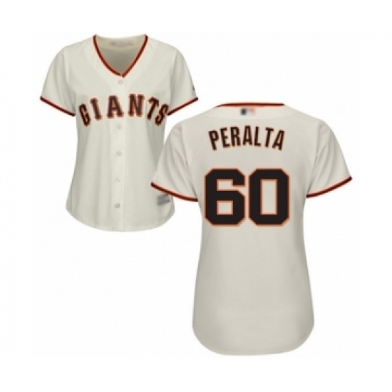 Women's San Francisco Giants #60 Wandy Peralta Authentic Cream Home Cool Base Baseball Player Jersey Women's San Francisco Giants #60 Wandy Peralta Authentic Cream Home Cool Base Baseball Player Jersey