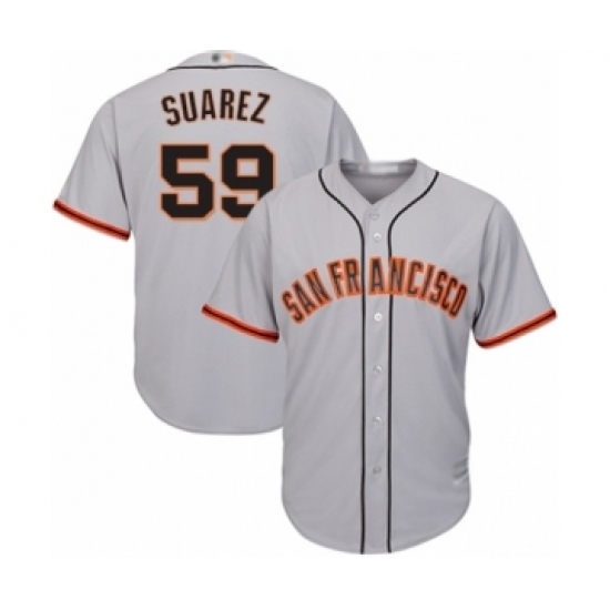 Youth San Francisco Giants #59 Andrew Suarez Authentic Grey Road Cool Base Baseball Player Jersey Youth San Francisco Giants #59 Andrew Suarez Authentic Grey Road Cool Base Baseball Player Jersey