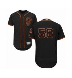 Men's San Francisco Giants #58 Trevor Gott Black Alternate Flex Base Authentic Collection Baseball Player Jersey Men's San Francisco Giants #58 Trevor Gott Black Alternate Flex Base Authentic Collection Baseball Player Jersey
