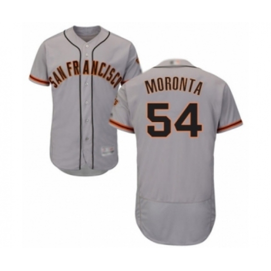 Men's San Francisco Giants #54 Reyes Moronta Grey Road Flex Base Authentic Collection Baseball Player Jersey Men's San Francisco Giants #54 Reyes Moronta Grey Road Flex Base Authentic Collection Baseball Player Jersey
