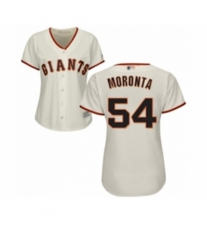 Women's San Francisco Giants #54 Reyes Moronta Authentic Cream Home Cool Base Baseball Player Jersey Women's San Francisco Giants #54 Reyes Moronta Authentic Cream Home Cool Base Baseball Player Jersey