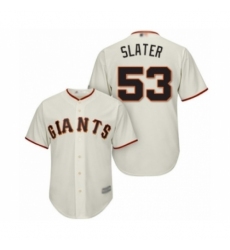 Youth San Francisco Giants #53 Austin Slater Authentic Cream Home Cool Base Baseball Player Jersey Youth San Francisco Giants #53 Austin Slater Authentic Cream Home Cool Base Baseball Player Jersey