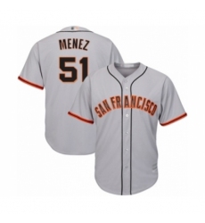 Youth San Francisco Giants #51 Conner Menez Authentic Grey Road Cool Base Baseball Player Jersey Youth San Francisco Giants #51 Conner Menez Authentic Grey Road Cool Base Baseball Player Jersey
