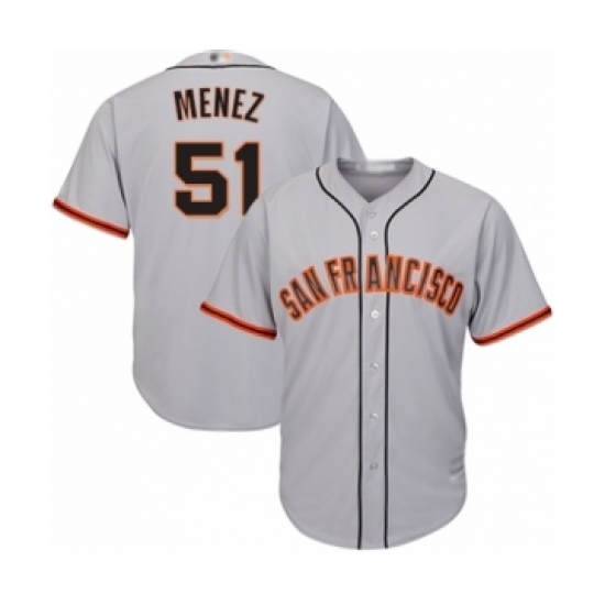 Youth San Francisco Giants #51 Conner Menez Authentic Grey Road Cool Base Baseball Player Jersey Youth San Francisco Giants #51 Conner Menez Authentic Grey Road Cool Base Baseball Player Jersey