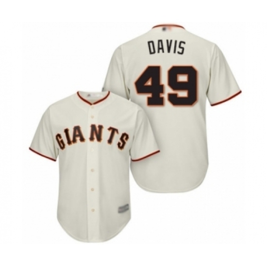 Youth San Francisco Giants #49 Jaylin Davis Authentic Cream Home Cool Base Baseball Player Jersey Youth San Francisco Giants #49 Jaylin Davis Authentic Cream Home Cool Base Baseball Player Jersey