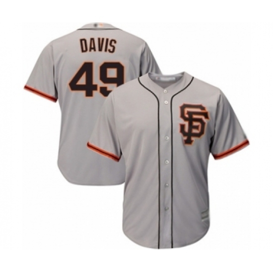 Youth San Francisco Giants #49 Jaylin Davis Authentic Grey Road 2 Cool Base Baseball Player Jersey Youth San Francisco Giants #49 Jaylin Davis Authentic Grey Road 2 Cool Base Baseball Player Jersey