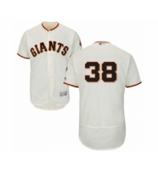 Men's San Francisco Giants #38 Tyler Beede Cream Home Flex Base Authentic Collection Baseball Player Jersey