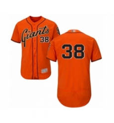 Men's San Francisco Giants #38 Tyler Beede Orange Alternate Flex Base Authentic Collection Baseball Player Jersey