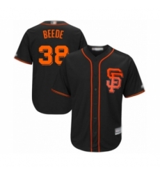 Youth San Francisco Giants #38 Tyler Beede Authentic Black Alternate Cool Base Baseball Player Jersey