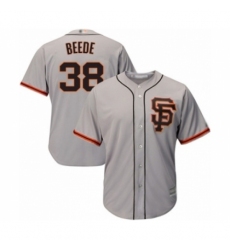 Youth San Francisco Giants #38 Tyler Beede Authentic Grey Road 2 Cool Base Baseball Player Jersey