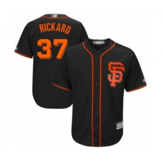 Youth San Francisco Giants #37 Joey Rickard Authentic Black Alternate Cool Base Baseball Player Jersey Youth San Francisco Giants #37 Joey Rickard Authentic Black Alternate Cool Base Baseball Player Jersey