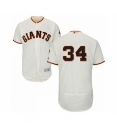 Men's San Francisco Giants #34 Mike Gerber Cream Home Flex Base Authentic Collection Baseball Player Jersey Men's San Francisco Giants #34 Mike Gerber Cream Home Flex Base Authentic Collection Baseball Player Jersey