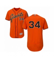 Men's San Francisco Giants #34 Mike Gerber Orange Alternate Flex Base Authentic Collection Baseball Player Jersey Men's San Francisco Giants #34 Mike Gerber Orange Alternate Flex Base Authentic Collection Baseball Player Jersey