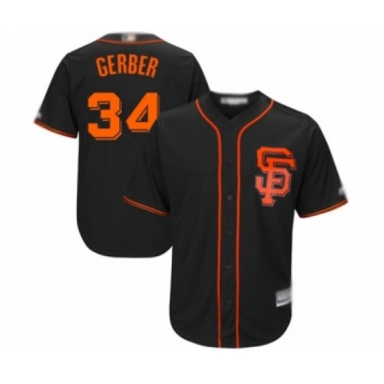 Youth San Francisco Giants #34 Mike Gerber Authentic Black Alternate Cool Base Baseball Player Jersey Youth San Francisco Giants #34 Mike Gerber Authentic Black Alternate Cool Base Baseball Player Jersey