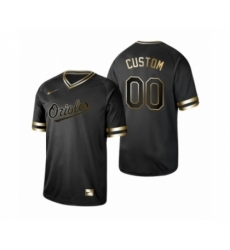 2019 Golden Edition Baltimore Orioles Custom Black Jersey