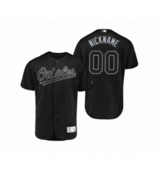 Men's Baltimore Orioles Custom Black 2019 Players Weekend Nickname Authentic Jersey