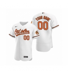 Men's Baltimore Orioles Custom Nike White Authentic 2020 Home Jersey