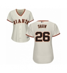 Women's San Francisco Giants #26 Chris Shaw Authentic Cream Home Cool Base Baseball Player Jersey Women's San Francisco Giants #26 Chris Shaw Authentic Cream Home Cool Base Baseball Player Jersey