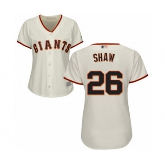 Women's San Francisco Giants #26 Chris Shaw Authentic Cream Home Cool Base Baseball Player Jersey Women's San Francisco Giants #26 Chris Shaw Authentic Cream Home Cool Base Baseball Player Jersey