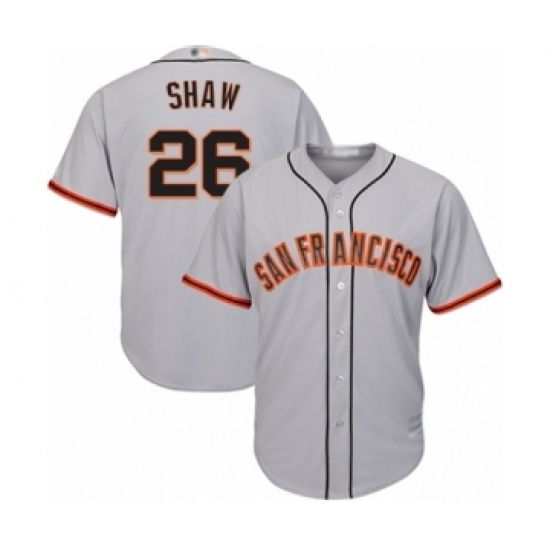 Youth San Francisco Giants #26 Chris Shaw Authentic Grey Road Cool Base Baseball Player Jersey Youth San Francisco Giants #26 Chris Shaw Authentic Grey Road Cool Base Baseball Player Jersey