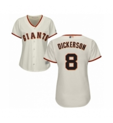 Women's San Francisco Giants #8 Alex Dickerson Authentic Cream Home Cool Base Baseball Player Jersey Women's San Francisco Giants #8 Alex Dickerson Authentic Cream Home Cool Base Baseball Player Jersey