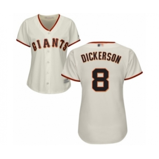 Women's San Francisco Giants #8 Alex Dickerson Authentic Cream Home Cool Base Baseball Player Jersey Women's San Francisco Giants #8 Alex Dickerson Authentic Cream Home Cool Base Baseball Player Jersey