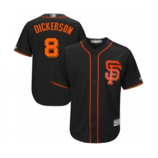 Youth San Francisco Giants #8 Alex Dickerson Authentic Black Alternate Cool Base Baseball Player Jersey Youth San Francisco Giants #8 Alex Dickerson Authentic Black Alternate Cool Base Baseball Player Jersey