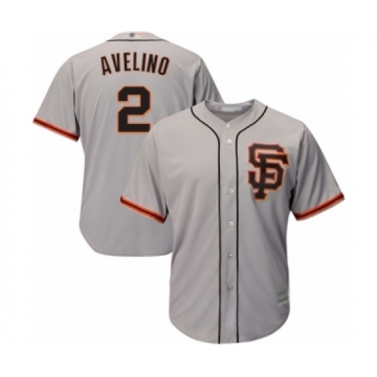 Men's San Francisco Giants #2 Abiatal Avelino Grey Alternate Flex Base Authentic Collection Baseball Player Jersey Men's San Francisco Giants #2 Abiatal Avelino Grey Alternate Flex Base Authentic Collection Baseball Player Jersey
