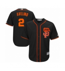 Youth San Francisco Giants #2 Abiatal Avelino Authentic Black Alternate Cool Base Baseball Player Jersey Youth San Francisco Giants #2 Abiatal Avelino Authentic Black Alternate Cool Base Baseball Player Jersey