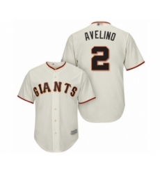 Youth San Francisco Giants #2 Abiatal Avelino Authentic Cream Home Cool Base Baseball Player Jersey Youth San Francisco Giants #2 Abiatal Avelino Authentic Cream Home Cool Base Baseball Player Jersey