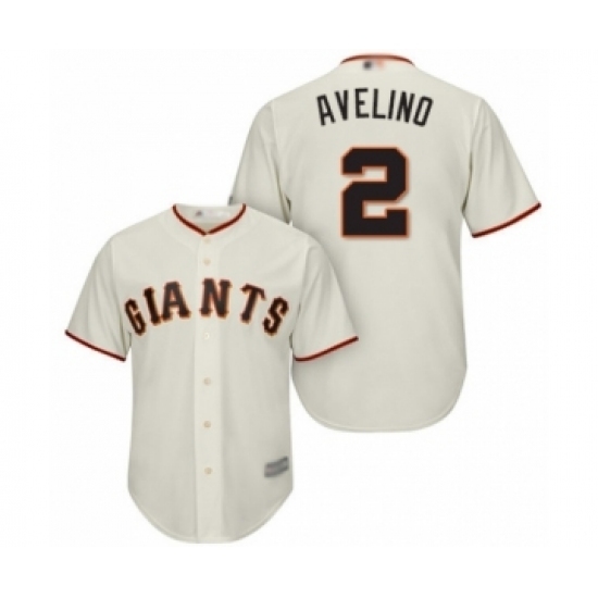 Youth San Francisco Giants #2 Abiatal Avelino Authentic Cream Home Cool Base Baseball Player Jersey Youth San Francisco Giants #2 Abiatal Avelino Authentic Cream Home Cool Base Baseball Player Jersey