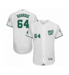 Men's Washington Nationals #64 James Bourque White Celtic Flexbase Authentic Collection Baseball Player Jersey Men's Washington Nationals #64 James Bourque White Celtic Flexbase Authentic Collection Baseball Player Jersey