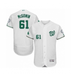 Men's Washington Nationals #61 Kyle McGowin White Celtic Flexbase Authentic Collection Baseball Player Jersey Men's Washington Nationals #61 Kyle McGowin White Celtic Flexbase Authentic Collection Baseball Player Jersey