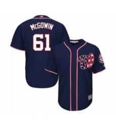 Youth Washington Nationals #61 Kyle McGowin Authentic Navy Blue Alternate 2 Cool Base Baseball Player Jersey Youth Washington Nationals #61 Kyle McGowin Authentic Navy Blue Alternate 2 Cool Base Baseball Player Jersey