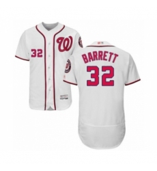 Men's Washington Nationals #32 Aaron Barrett White Home Flex Base Authentic Collection Baseball Player Jersey