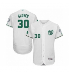 Men's Washington Nationals #30 Koda Glover White Celtic Flexbase Authentic Collection Baseball Player Jersey