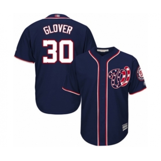 Youth Washington Nationals #30 Koda Glover Authentic Navy Blue Alternate 2 Cool Base Baseball Player Jersey Youth Washington Nationals #30 Koda Glover Authentic Navy Blue Alternate 2 Cool Base Baseball Player Jersey