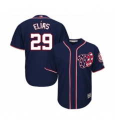Youth Washington Nationals #29 Roenis Elias Authentic Navy Blue Alternate 2 Cool Base Baseball Player Jersey